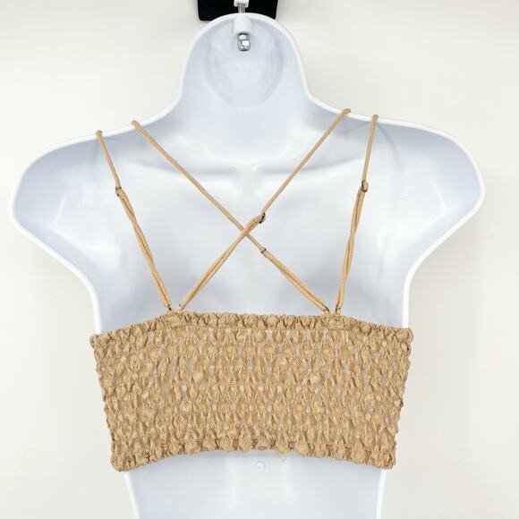 Free People FP One Womens‎ Boho Summer Adella Lace Bralette Cropped Top Size S - Picture 6 of 6